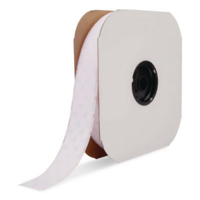 Sticky-Back Fasteners, Hook Side, 1.5" x 75 Ft, White