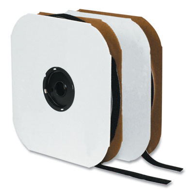 Sticky-Back Fasteners, Loop Side, 2" X 75 Ft, Black