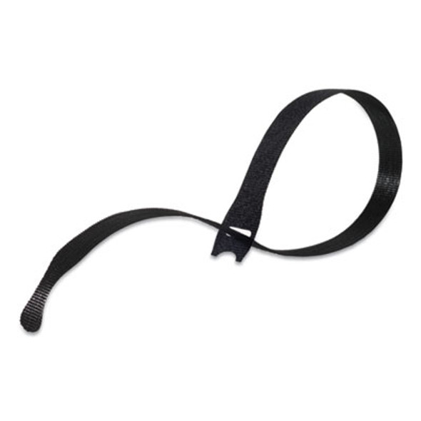 One-Wrap Pre-Cut Thin Ties, 0.5" X 15", Black/Gray, 30/Pack