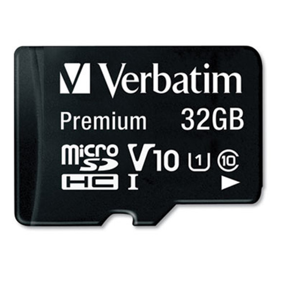 32Gb Premium Microsdhc Memory Card With Adapter, Uhs-I V10 U1 Class 10, Up To 90Mb/s Read Speed