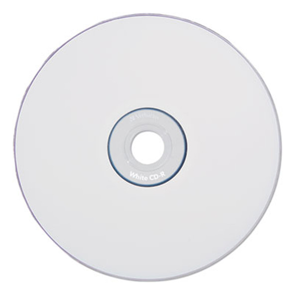 Cd-R Recordable Disc, 700 Mb/80 Min, 52x, Spindle, White, 100/Pack