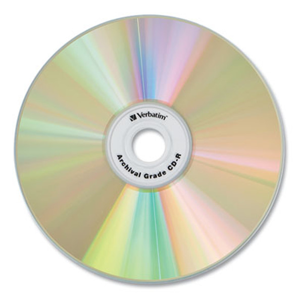 Cd-R Archival Grade Recordable Disc, 700 Mb/80 Min, 52x, Spindle, Gold, 50/Pack