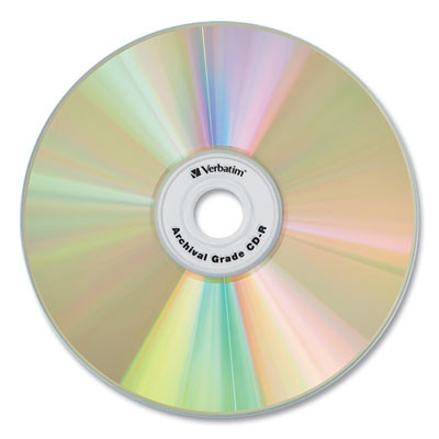 Cd-R Archival Grade Recordable Disc, 700 Mb/80 Min, 52x, Spindle, Gold, 50/Pack