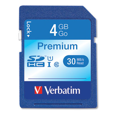4Gb Premium Sdhc Memory Card, Uhs-I U1 Class 10, Up To 30Mb/s Read Speed