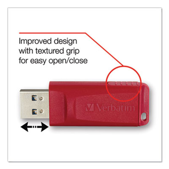 Store 'n' Go Usb Flash Drive, 64 Gb, Red