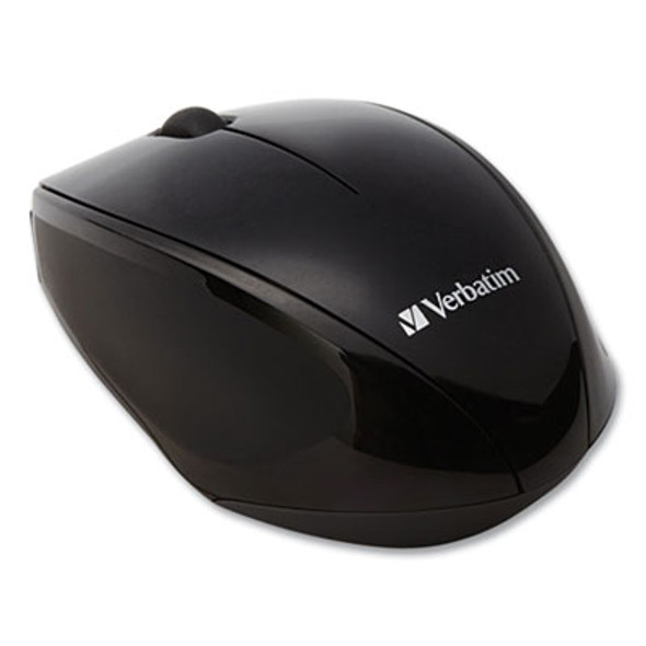 Wireless Notebook Multi-Trac Blue Led Mouse, 2.4 Ghz Frequency/32.8 Ft Wireless Range, Left/Right Hand Use, Black