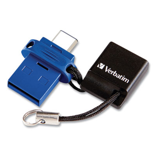 Store n' Go Dual Usb 3.0 Flash Drive For Usb-C Devices, 64 Gb, Blue