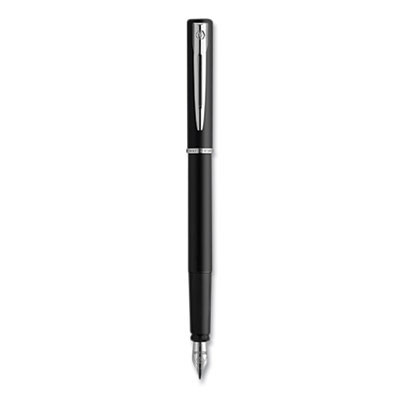 Allure Fountain Pen, Fine Point, Blue Ink, Black/Silver Barrel