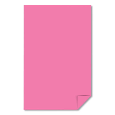 Color Paper, 24 Lb Bond Weight, 11 x 17, Pulsar Pink, 500/Ream