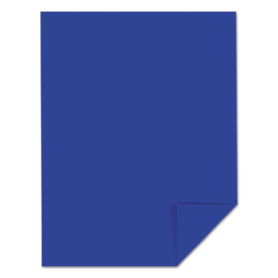 Color Cardstock, 65 Lb Cover Weight, 8.5 x 11, Blast-Off Blue, 250/Pack