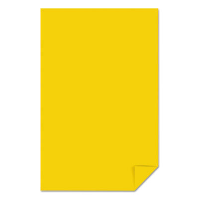 Color Paper, 24 Lb Bond Weight, 11 x 17, Solar Yellow, 500/Ream