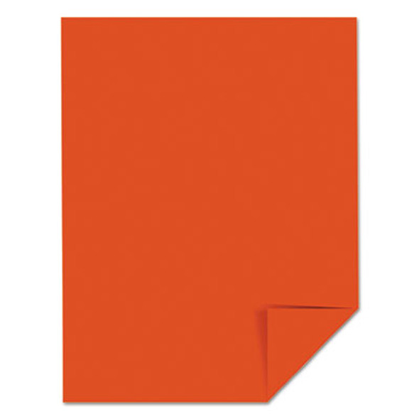 Color Paper, 24 Lb Bond Weight, 8.5 x 11, Orbit Orange, 500 Sheets/Ream