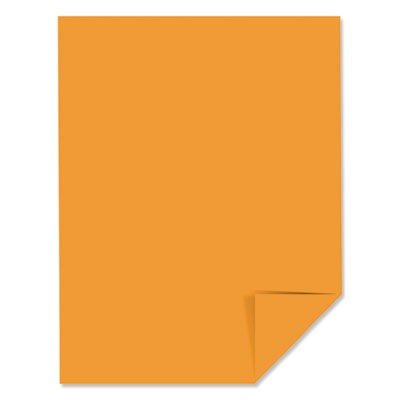Color Paper, 24 Lb Bond Weight, 8.5 x 11, Cosmic Orange, 500/Ream