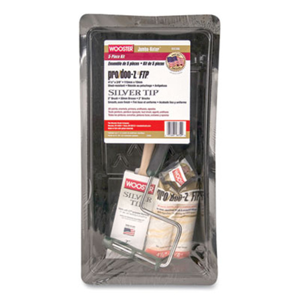 Jumbo-Koter Professional Painter's Kit, Five-Piece 4.5" Mini-Roller Set