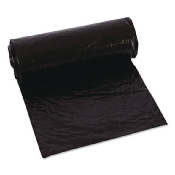 Linear Low-Density Can Liners, 33 Gal, 0.63 Mil, 33 x 39, Black, 25 Bags/Roll, 10 Rolls/Carton