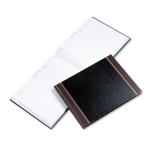 Detailed Visitor Register Book, 8 Column Format, Black Cover, 12.25 X 9.5 Sheets, 208 Sheets/Book