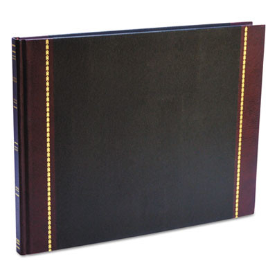 Detailed Visitor Register Book, 8 Column Format, Black Cover, 12.25 X 9.5 Sheets, 208 Sheets/Book