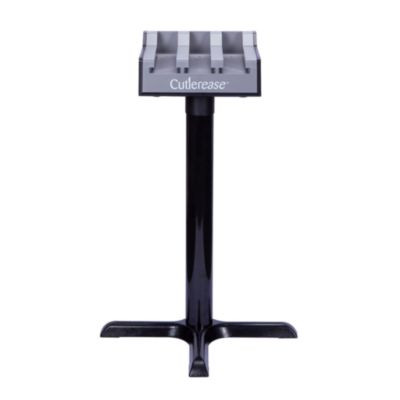 Cutlerease Base, Holds 3 Dispensers, 12.5 x 12.5 x 5.25, Gray/Black