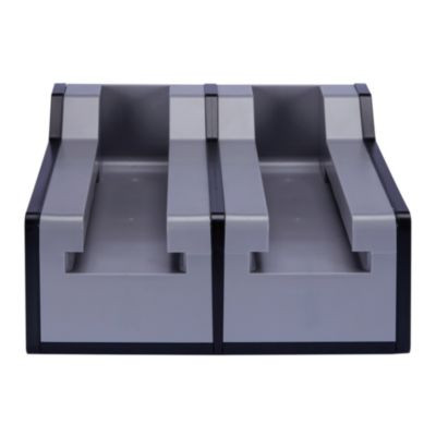 Cutlerease Base, Holds 2 Dispensers, 10.25 x 11 x 5.25, Gray/Black