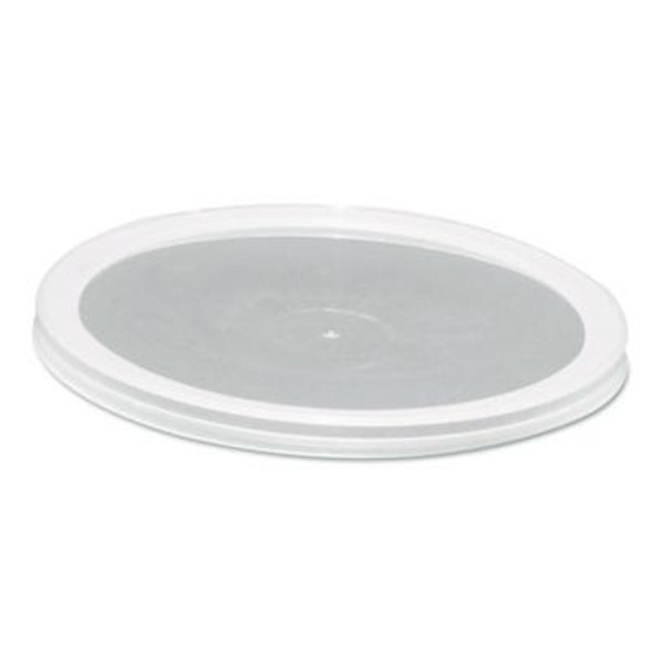 Deli Container Lids, Over-Cap-Style, Clear, Plastic, 50/Pack, 10 Packs/Carton