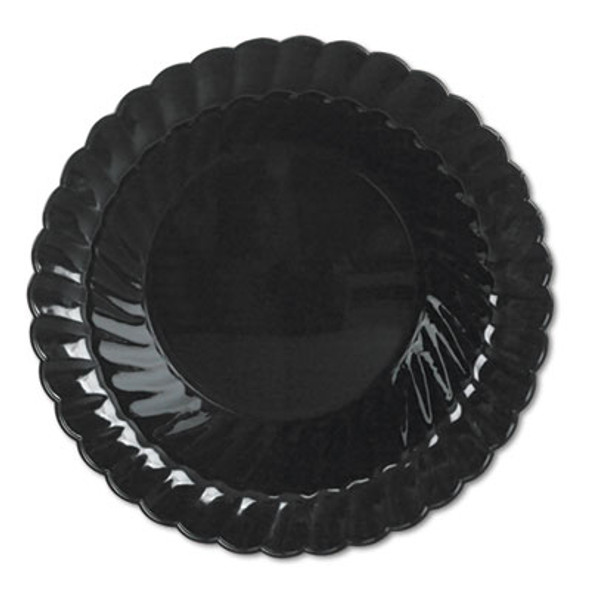 Classicware Plastic Bowls, 10 Oz, Black, 180/Carton