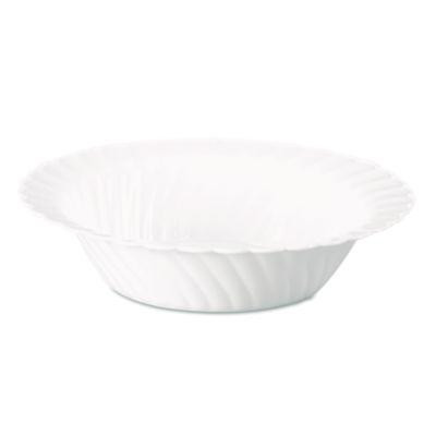 Classicware Plastic Bowls, 10 Oz, White, 10/Pack, 18 Packs/Carton