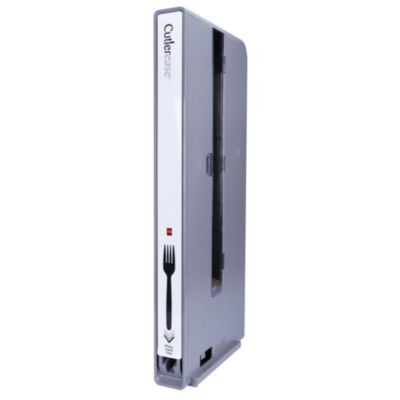 Cutlerease Dispensers, Holds 120 Forks, 2.25 x 11.25 x 24, Gray