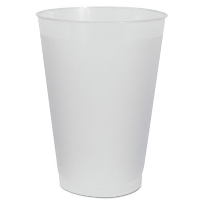 Frost Flex Cups, Cold, 12 Oz, Plastic, Frosted, 25/Pack, 20 Packs/Carton