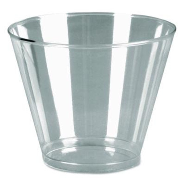 Comet Plastic Tumblers, Squat, 9 Oz, Clear, 500/Carton