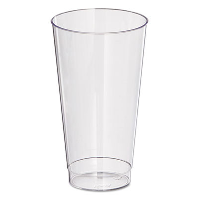 Comet Plastic Tumbler, Squat, 16 Oz, Clear, 25/Pack, 20 Packs/Carton