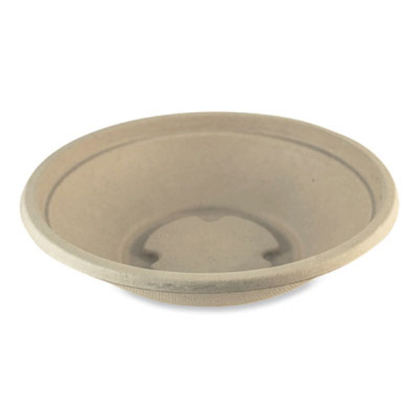 Fiber Bowls, 16 Oz, 7.4 x 7.4 x 1.9, Natural, Paper, 500/Carton