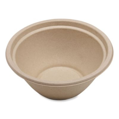 Fiber Bowls, 32 Oz, 7.4 x 7.4 x 3.2, Natural, Paper, 500/Carton