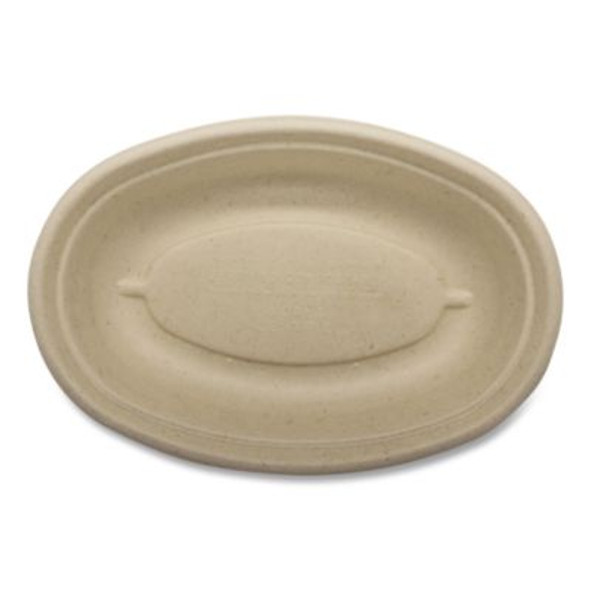 Fiber Bowls, Burrito Bowl, 18 Oz, 8 x 5.3 x 1.6, Natural, Paper, 400/Carton