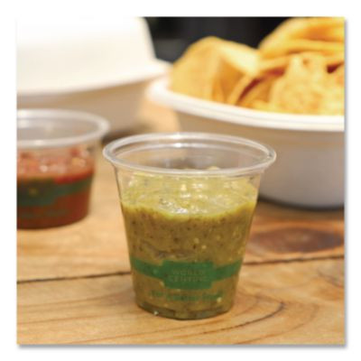 Pla Clear Portion Cups, 3 Oz, Plastic, Clear, 2,500/Carton