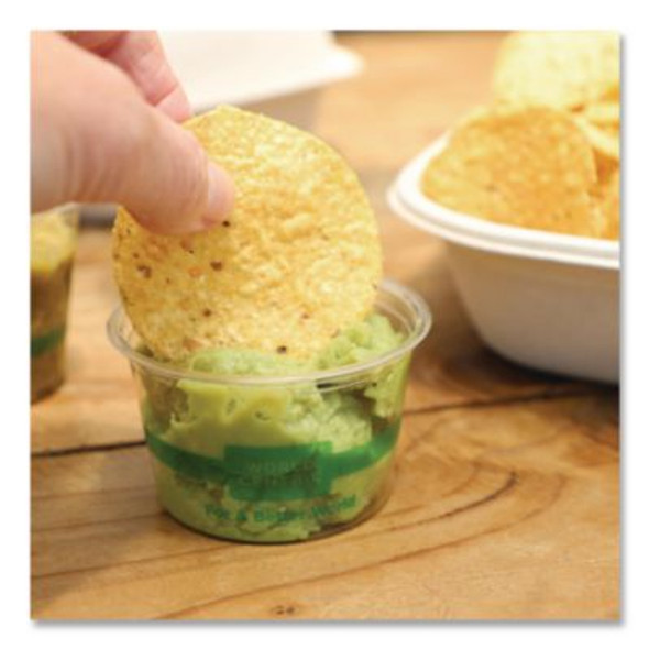 Pla Clear Portion Cups, 4 Oz, Plastic, Clear, 1,000/Carton