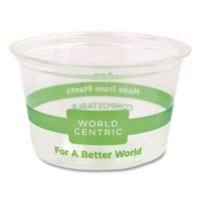 Pla Clear Portion Cups, 4 Oz, Plastic, Clear, 1,000/Carton