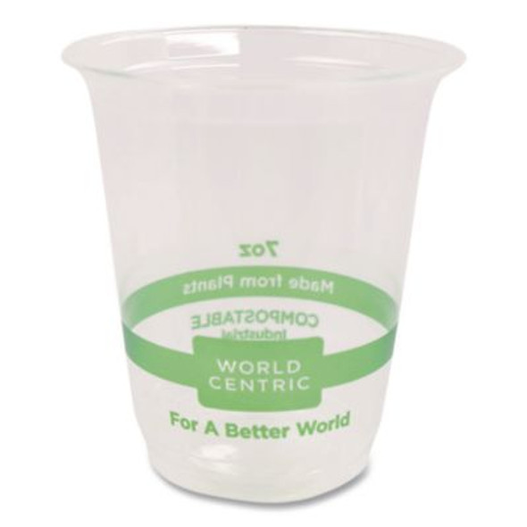Pla Clear Cold Cups, 7 Oz, Plastic, Clear, 2,000/Carton