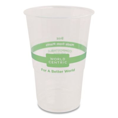 Pla Clear Cold Cups, 9 Oz, Plastic, Clear, 2,000/Carton