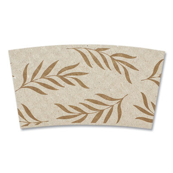 Hot Cup Sleeves, Fits 8 Oz Cups, Natural, 1,000/Carton