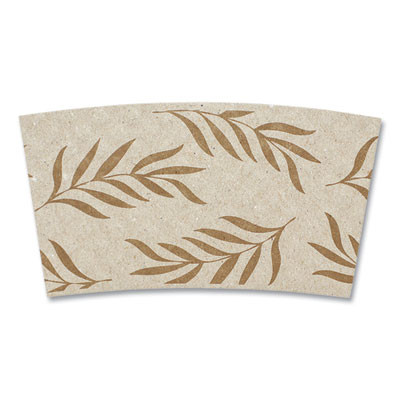 Hot Cup Sleeves, Fits 8 Oz Cups, Natural, 1,000/Carton