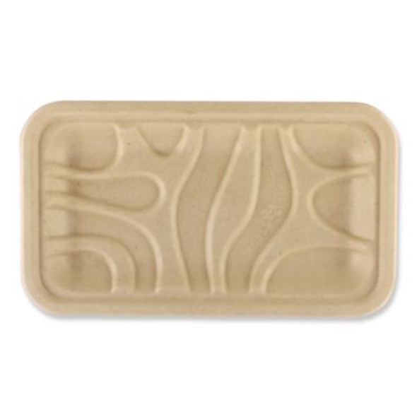 Fiber Meat And Produce Trays, 4.8 x 8.3 x 0.7, Natural, Paper, 500/Carton