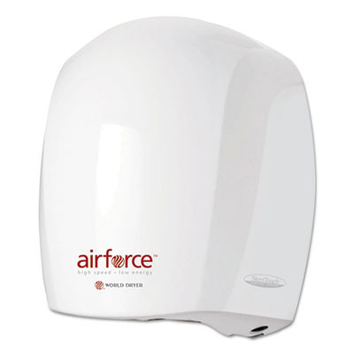 Airforce Hand Dryer, 110 V To 120 V, 10.75 x 9 x 6.5, White