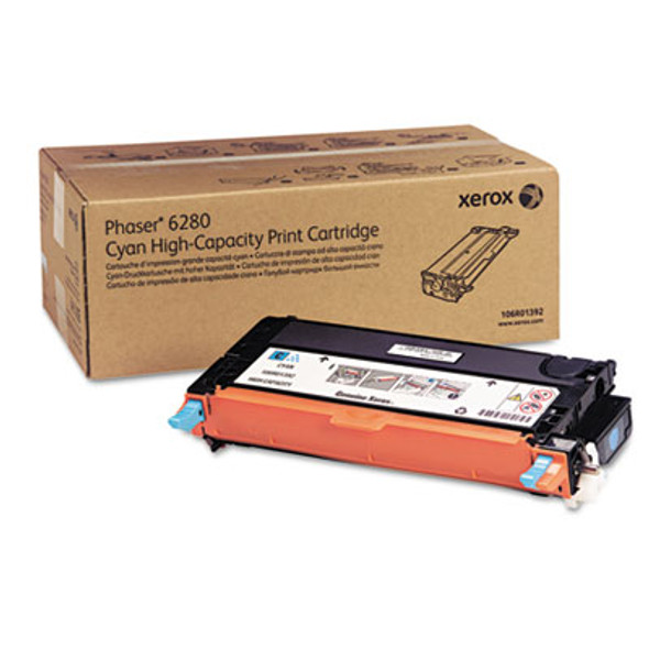106r01392 High-Yield Toner, 5,900 Page-Yield, Cyan