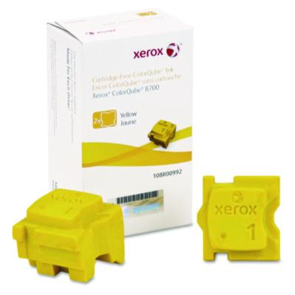 108r00992 Solid Ink Stick, 4,200 Page-Yield, Yellow, 2/Box