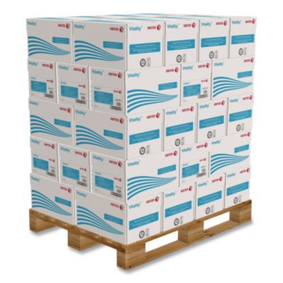 Vitality Multipurpose Print Paper, 92 Bright, 20 Lb Bond Weight, 8.5 x 11, White, 500/Ream, 10 Reams/Ct, 40 Cartons/Pallet