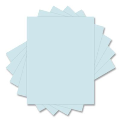 Multipurpose Pastel Colored Paper, 20 Lb Bond Weight, 8.5 x 11, Blue, 500/Ream