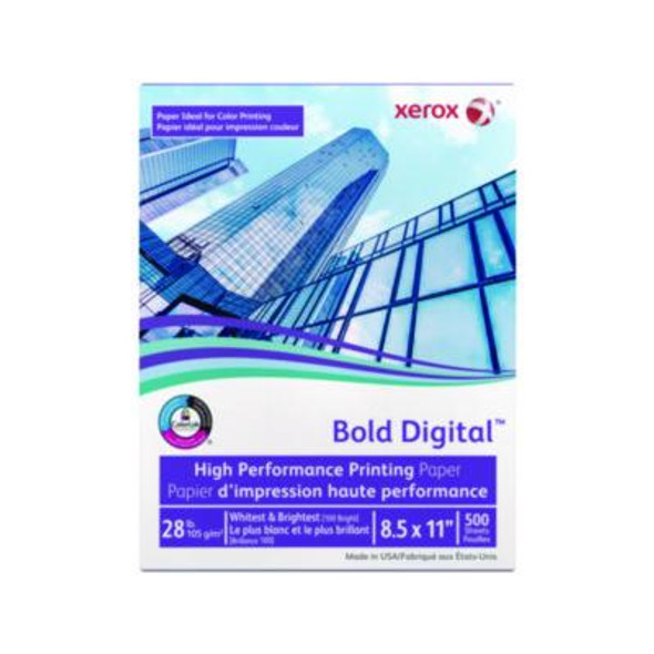 Bold Digital Printing Paper, 100 Bright, 28 Lb Bond Weight, 8.5 x 11, White, 500/Ream