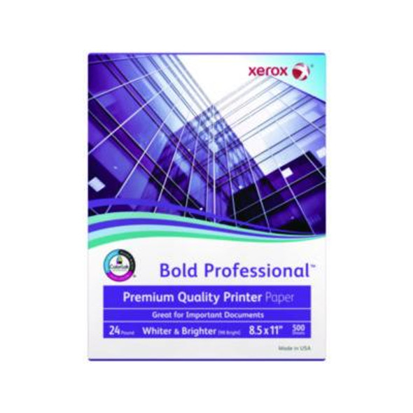 Bold Professional Quality Paper, 98 Bright, 24 Lb Bond Weight, 8.5 x 11, White, 500/Ream