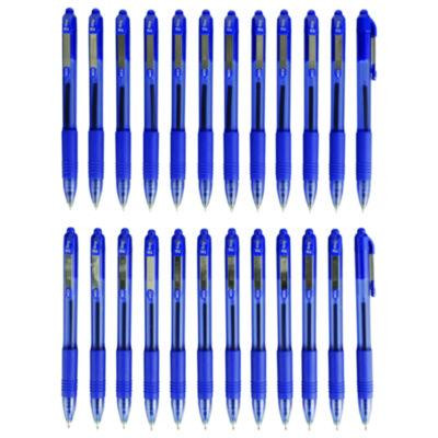 Z-Grip Ballpoint Pen, Retractable, Medium 1 Mm, Blue Ink, Translucent Blue/Blue Barrel, 24/Pack