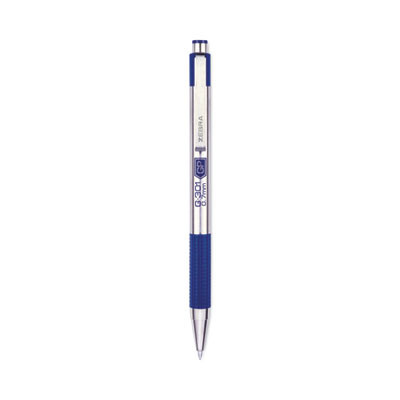 G-301 Gel Pen, Retractable, Medium 0.7 Mm, Blue Ink, Stainless Steel/Blue Barrel, 2/Pack